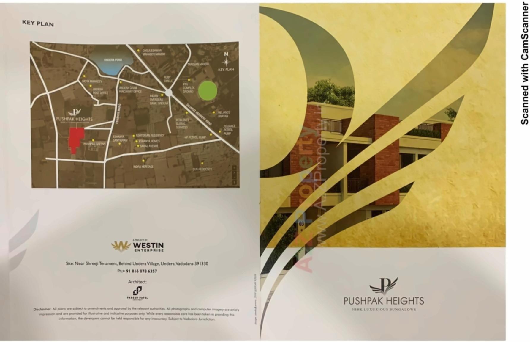  of real estate project Pushpak Heights located at Undera, Vadodara, Gujarat