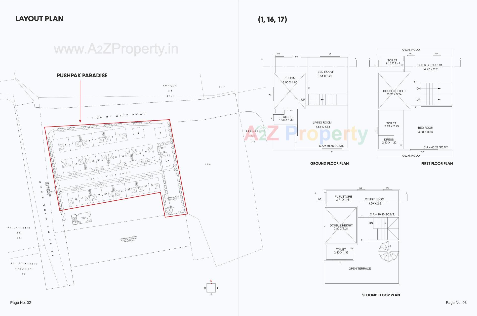  of real estate project Pushpak Paradise located at Gorwa, Vadodara, Gujarat