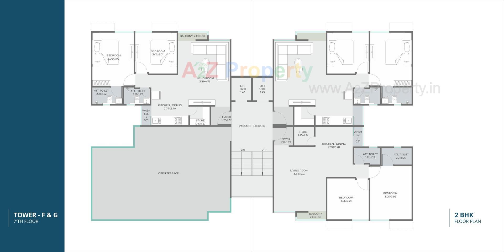 Layout of real estate project Pushpak Skyline located at Tarsali, Vadodara, Gujarat