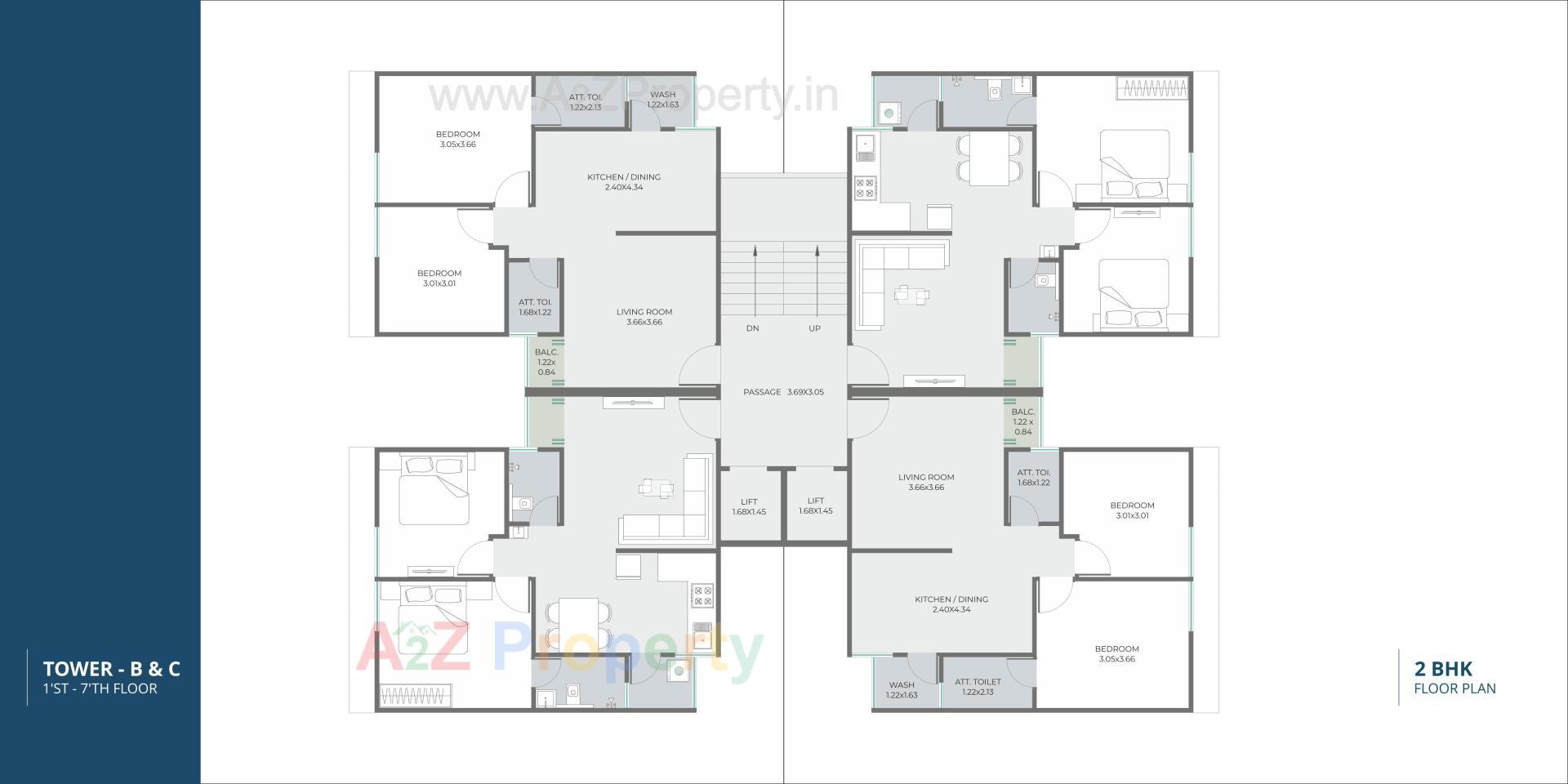 Layout of real estate project Pushpak Skyline located at Tarsali, Vadodara, Gujarat
