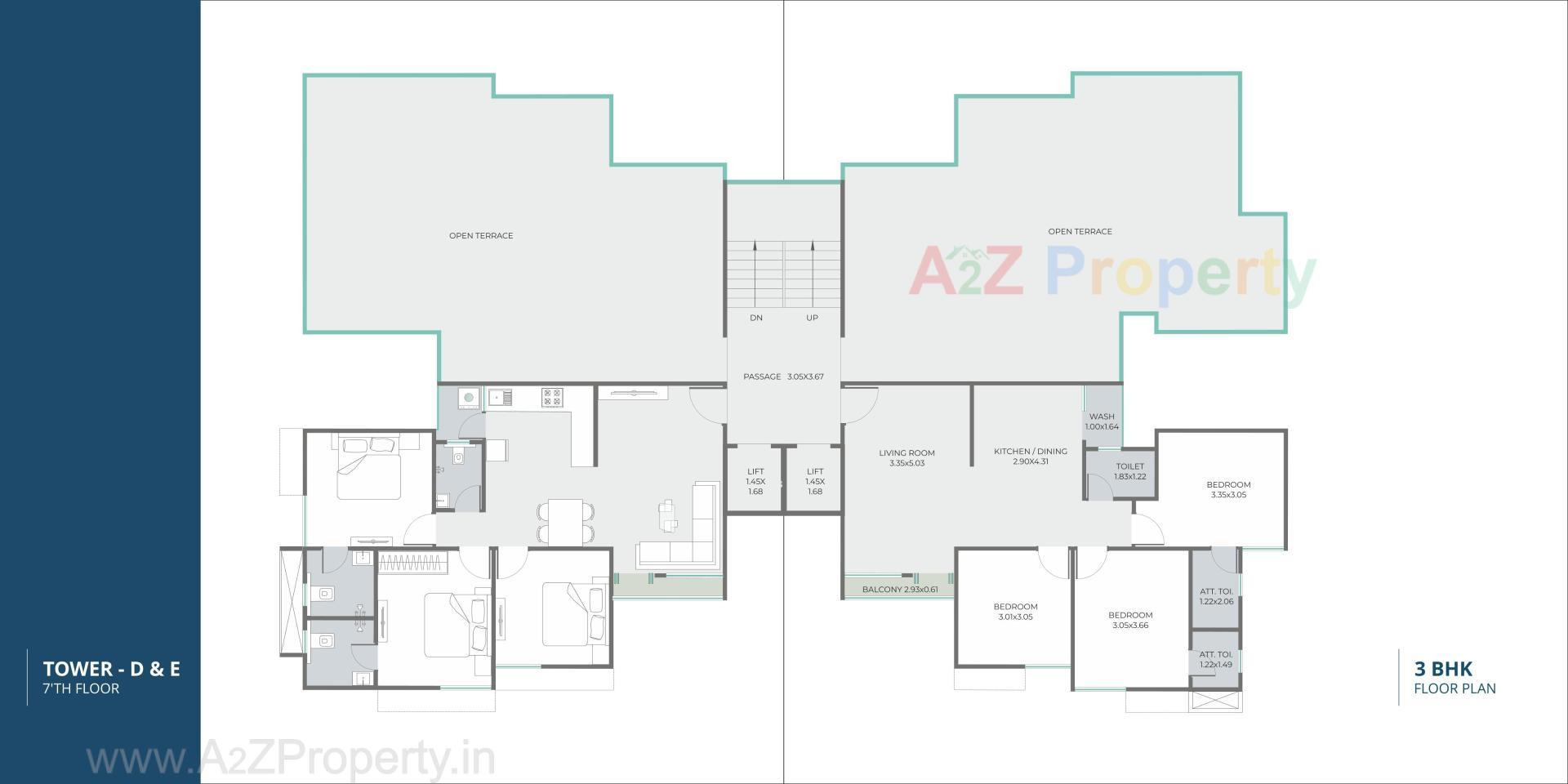 Layout of real estate project Pushpak Skyline located at Tarsali, Vadodara, Gujarat