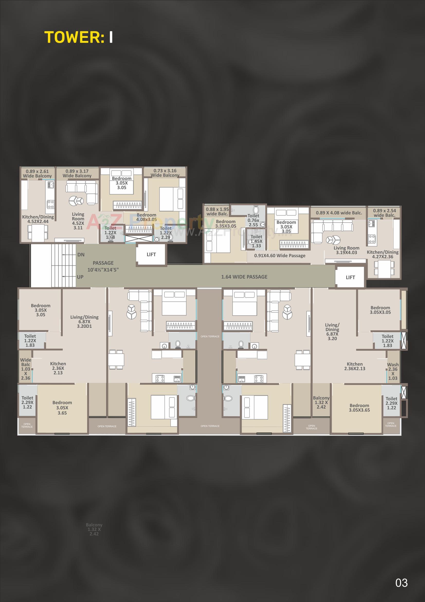 Layout of real estate project Pushpam Heights located at Tarsali, Vadodara, Gujarat