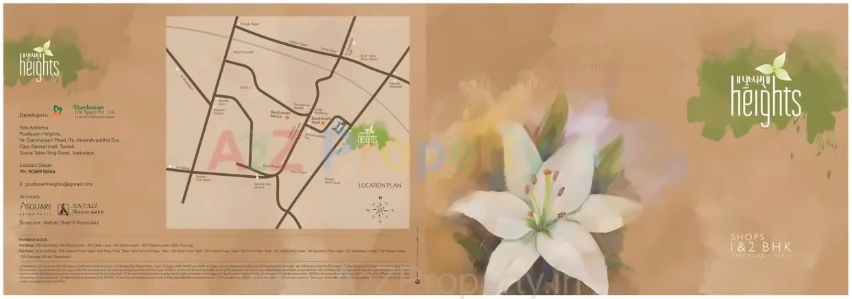  of real estate project Pushpam Heights located at Tarsali, Vadodara, Gujarat