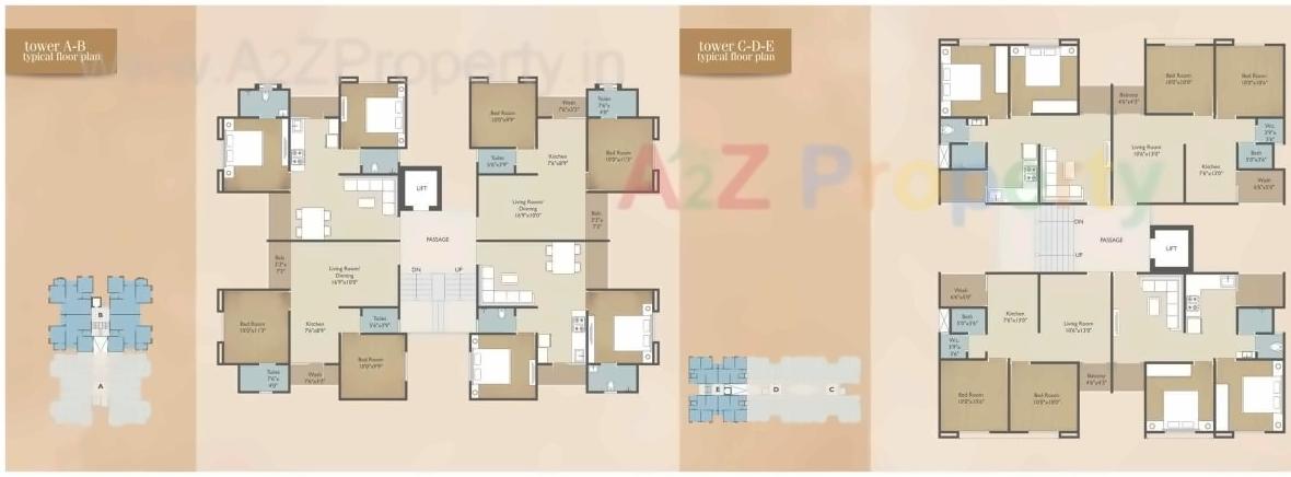 Layout of real estate project Pushpam Heights located at Tarsali, Vadodara, Gujarat