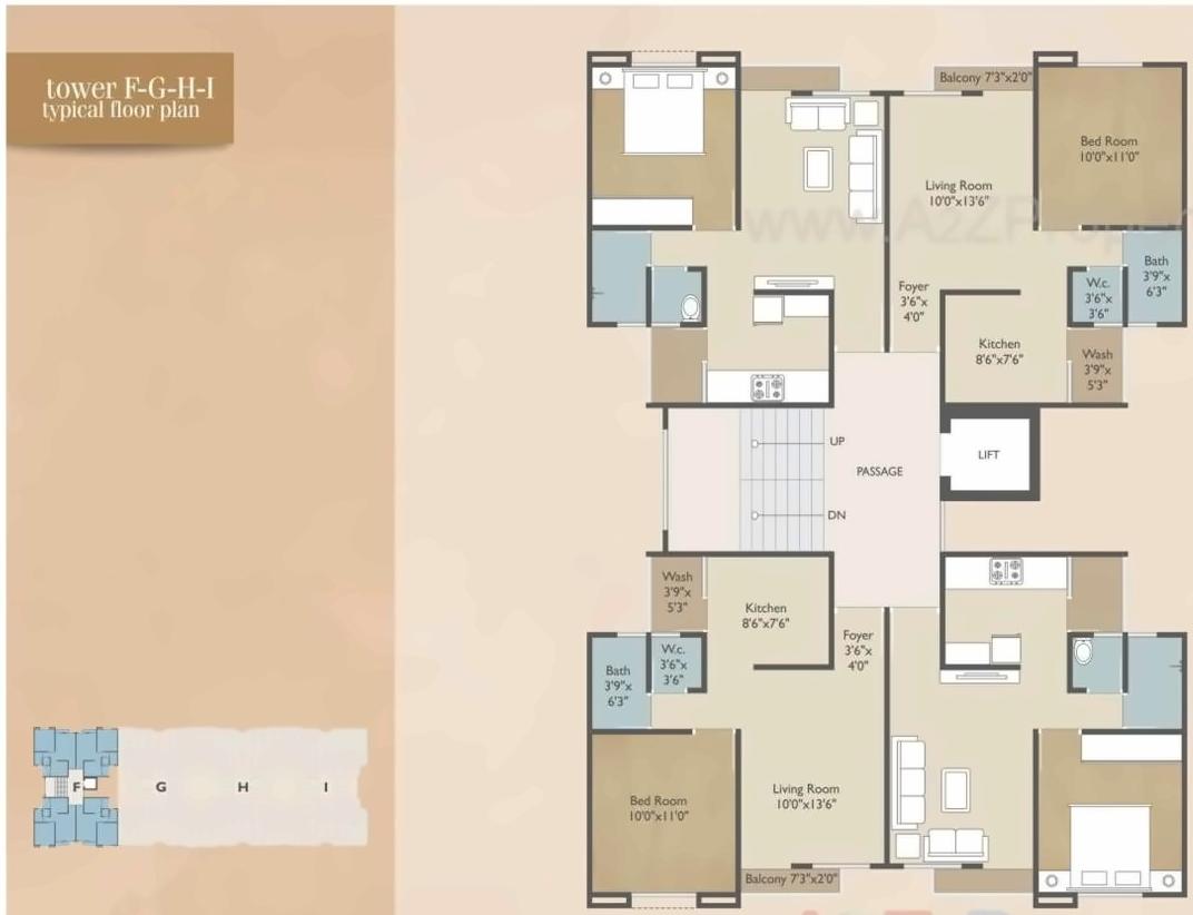 Layout of real estate project Pushpam Heights located at Tarsali, Vadodara, Gujarat