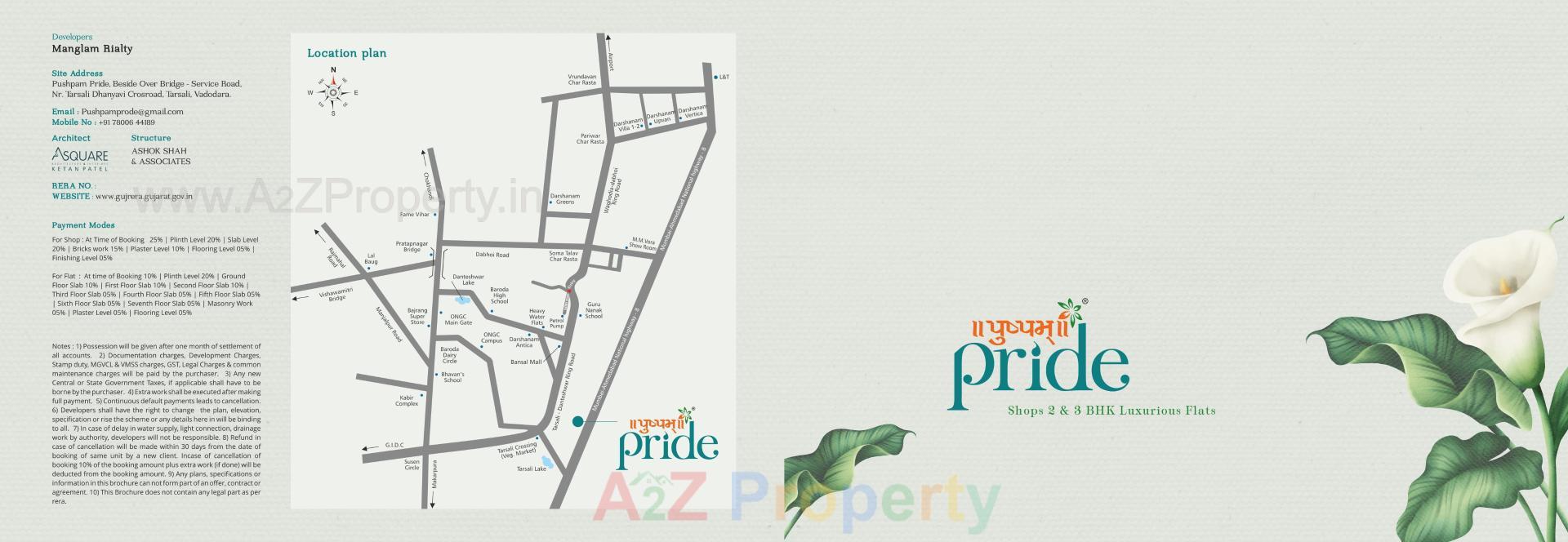  of real estate project Pushpam Pride located at Tarsali, Vadodara, Gujarat