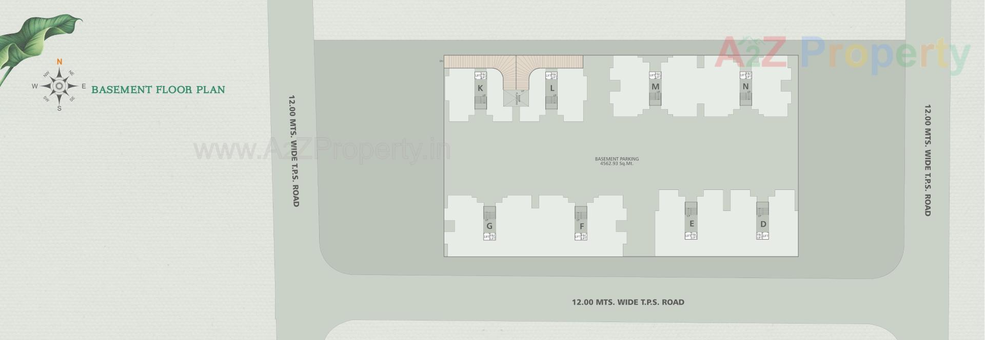 Layout of real estate project Pushpam Pride located at Tarsali, Vadodara, Gujarat