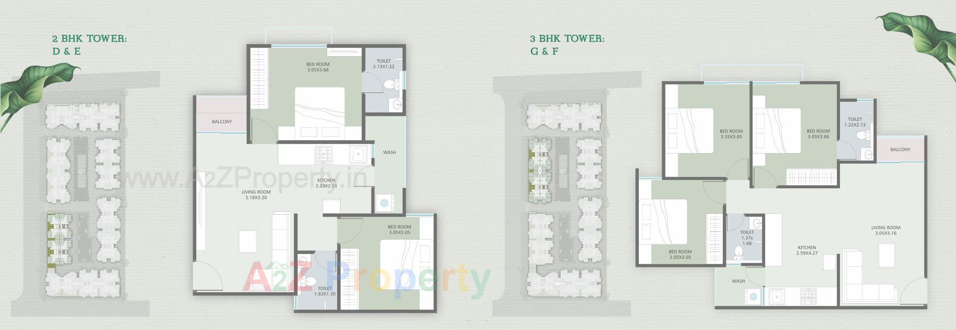Layout of real estate project Pushpam Pride located at Tarsali, Vadodara, Gujarat