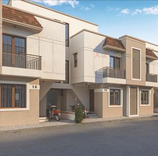 Elevation of real estate project Pushti Bungalows located at Kalali, Vadodara, Gujarat