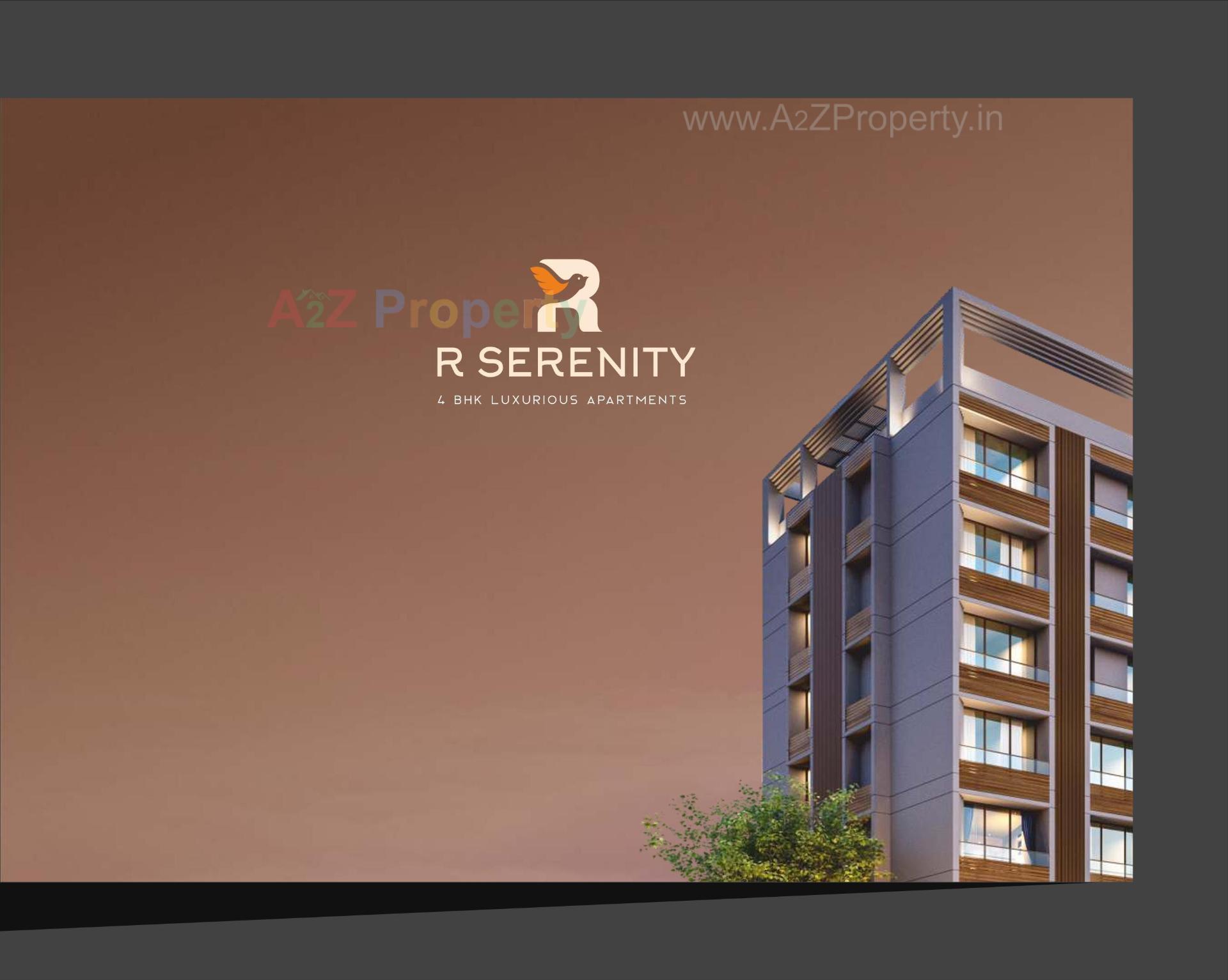 3D Elevation of real estate project R Serenity located at Jetalpur, Vadodara, Gujarat