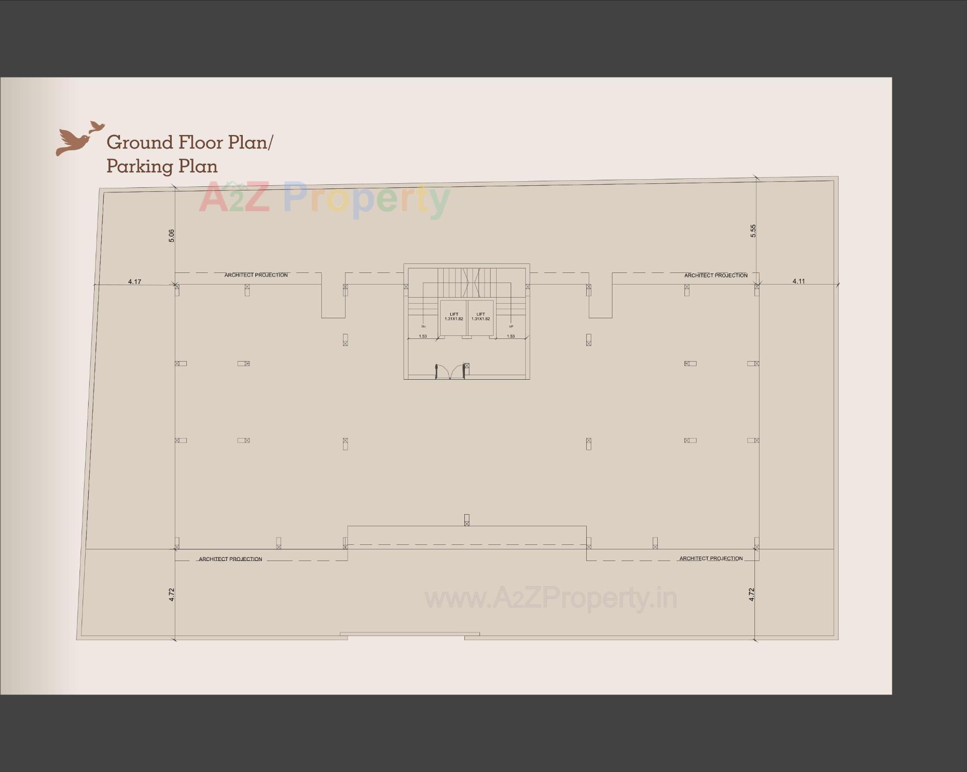 Layout of real estate project R Serenity located at Jetalpur, Vadodara, Gujarat