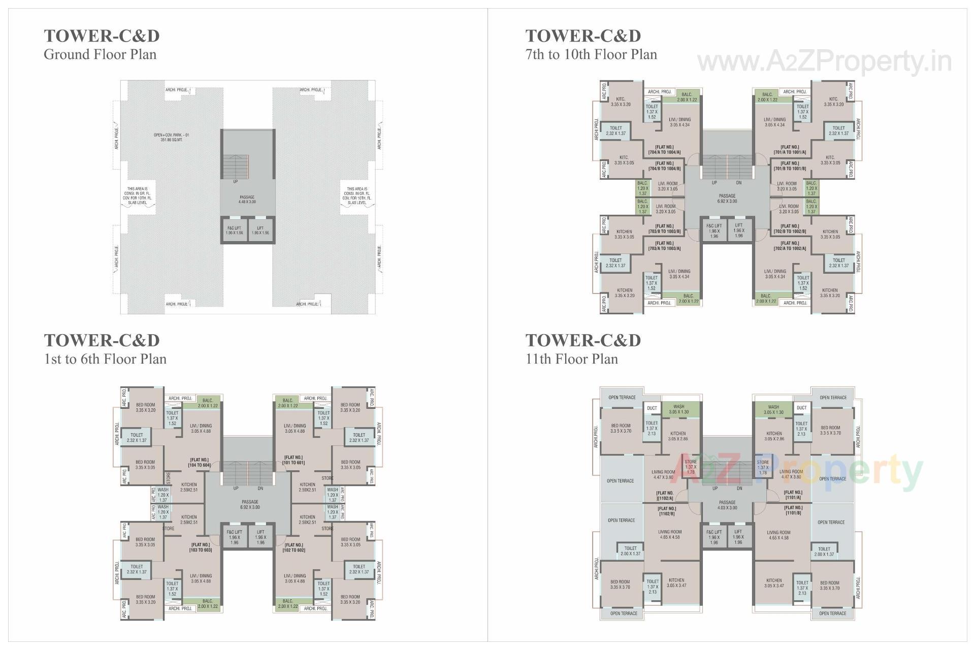 Layout of real estate project Raadhe Shyaam Harmony located at Vadodara, Vadodara, Gujarat