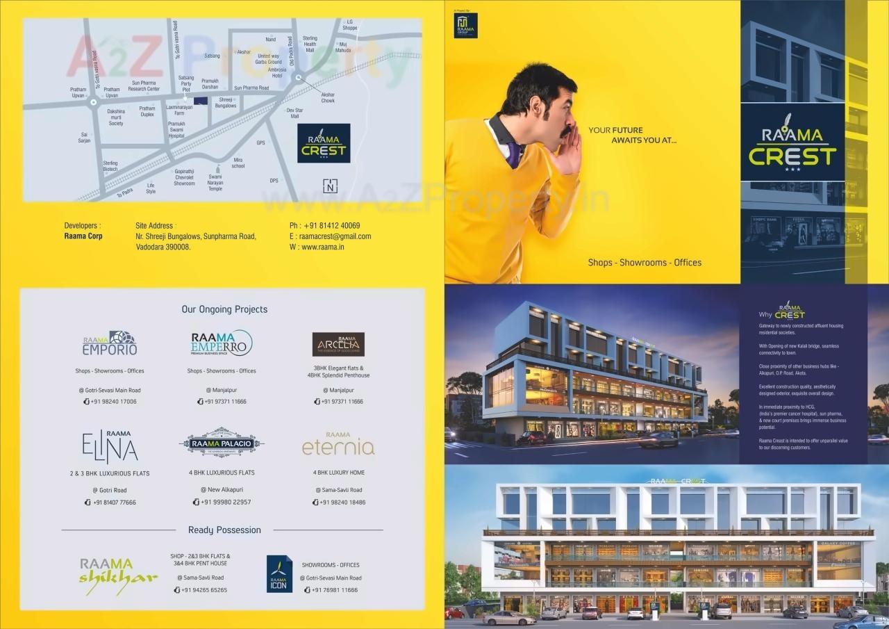  of real estate project Raama Crest located at Atladara, Vadodara, Gujarat