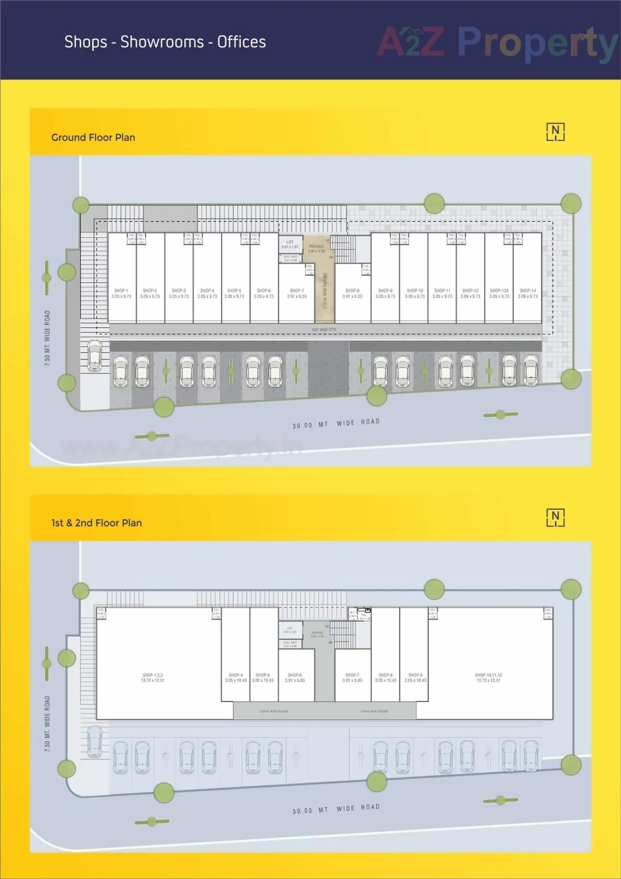 Layout of real estate project Raama Crest located at Atladara, Vadodara, Gujarat