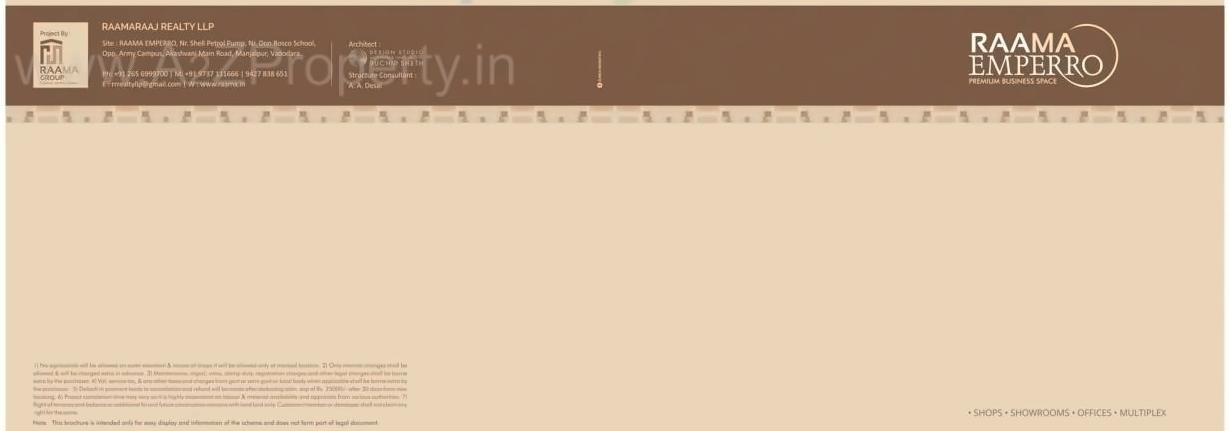  of real estate project Raama Emperro located at Manjalpur, Vadodara, Gujarat