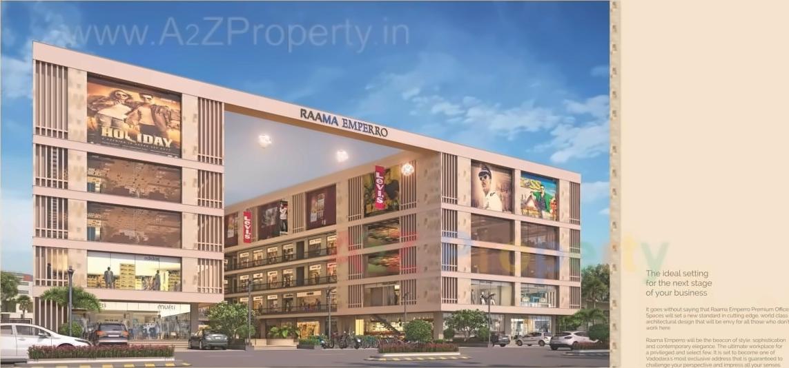 3D Elevation of real estate project Raama Emperro located at Manjalpur, Vadodara, Gujarat