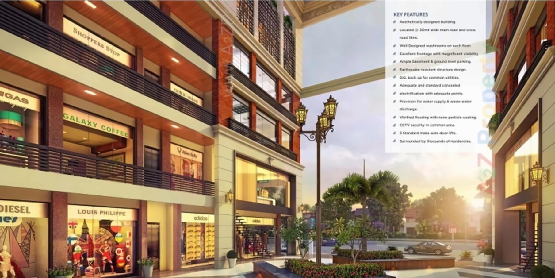 3D Elevation of real estate project Raama Emporio located at Sevasi, Vadodara, Gujarat