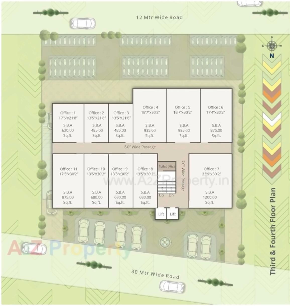 Layout of real estate project Raama Icon located at Gotri, Vadodara, Gujarat