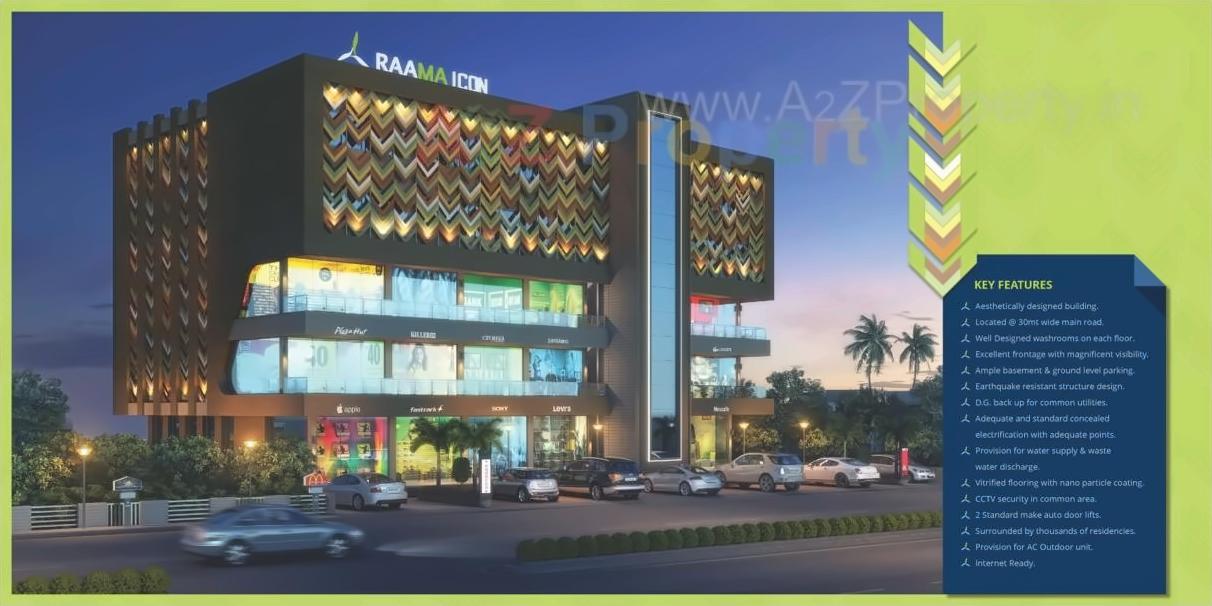 3D Elevation of real estate project Raama Icon located at Gotri, Vadodara, Gujarat