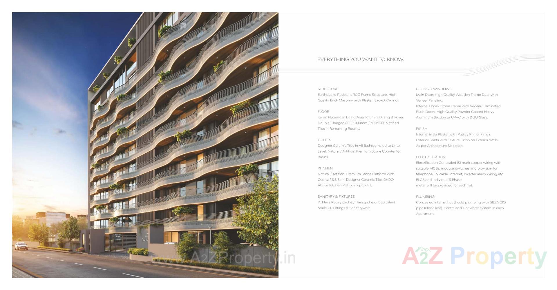 3D Elevation of real estate project Raama Palacio Ii located at Vadodara, Vadodara, Gujarat