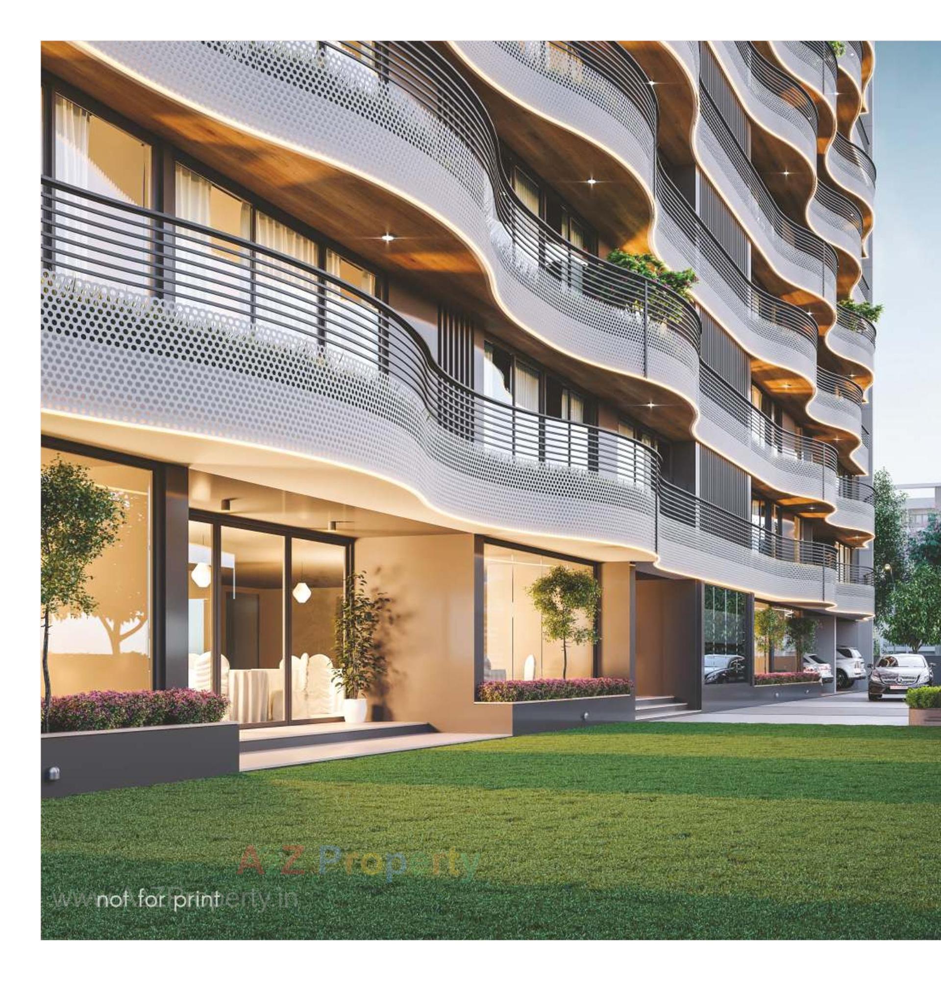 3D Elevation of real estate project Raama Palacio Ii located at Vadodara, Vadodara, Gujarat
