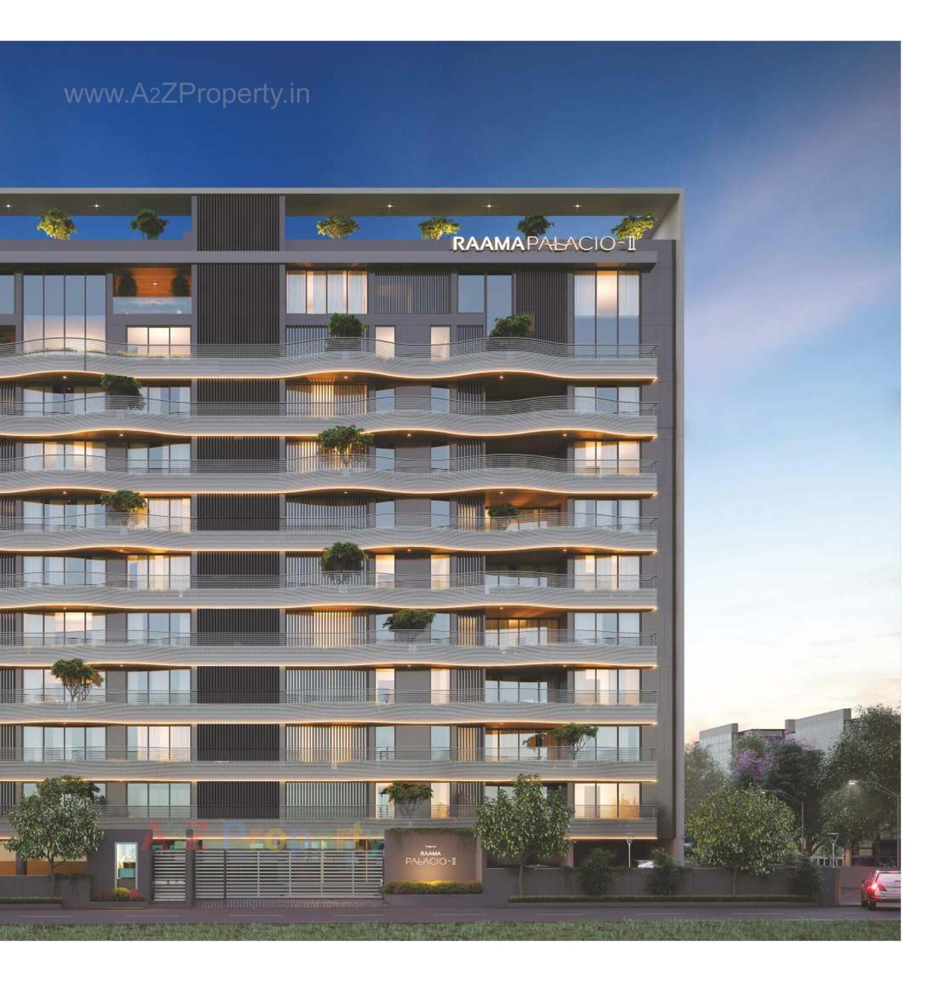 3D Elevation of real estate project Raama Palacio Ii located at Vadodara, Vadodara, Gujarat