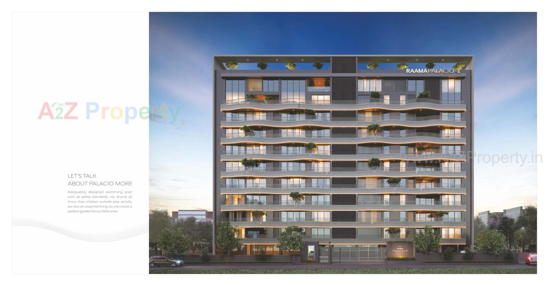 3D Elevation of real estate project Raama Palacio Ii located at Vadodara, Vadodara, Gujarat