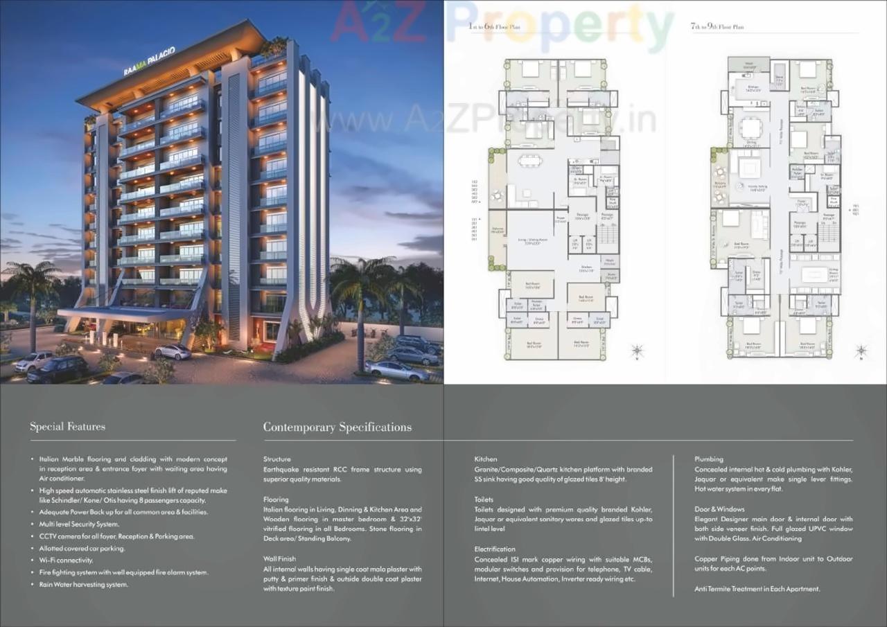 Layout of real estate project Raama Palacio located at Gotri, Vadodara, Gujarat