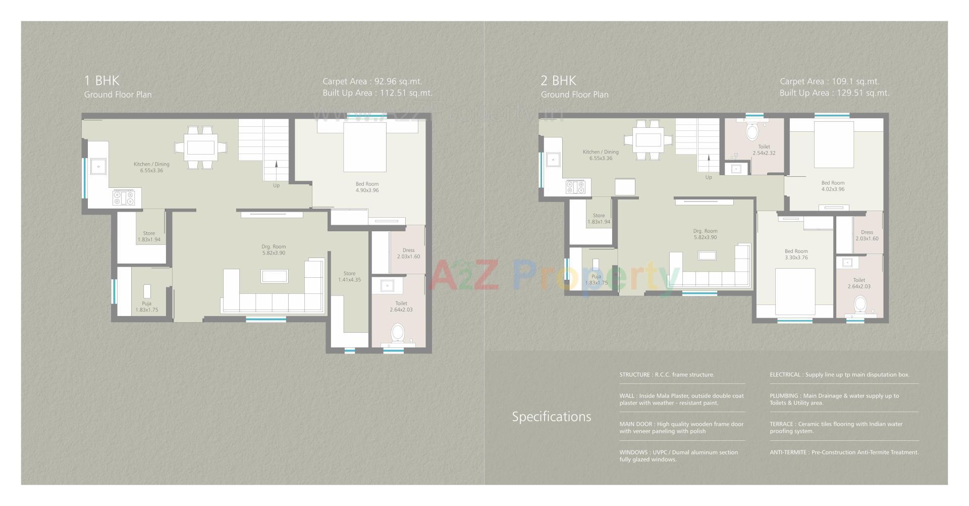 Layout of real estate project Raamah Eldoraa located at Ampad, Vadodara, Gujarat