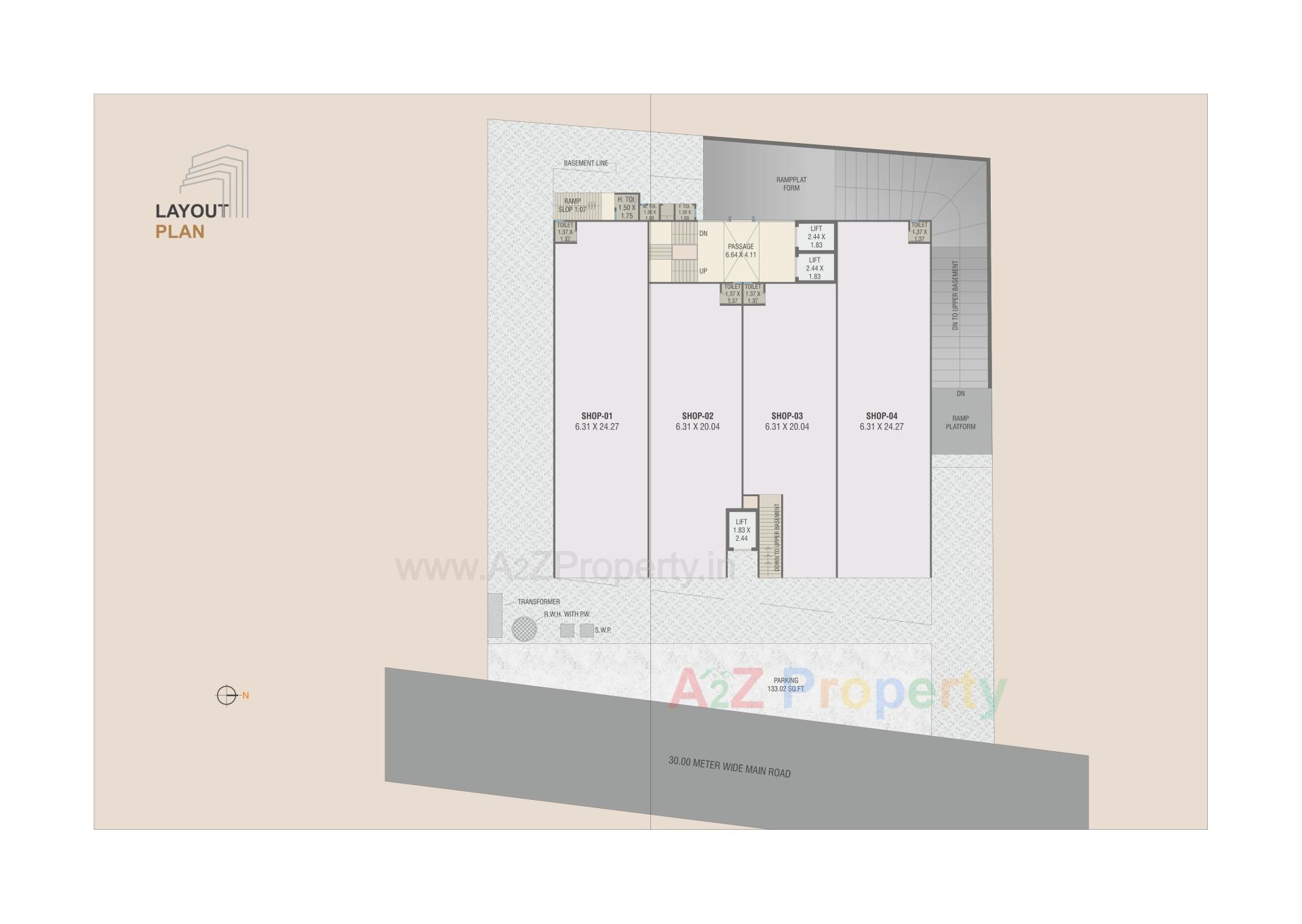 Layout of real estate project Radhe Conclave located at Sevasi, Vadodara, Gujarat