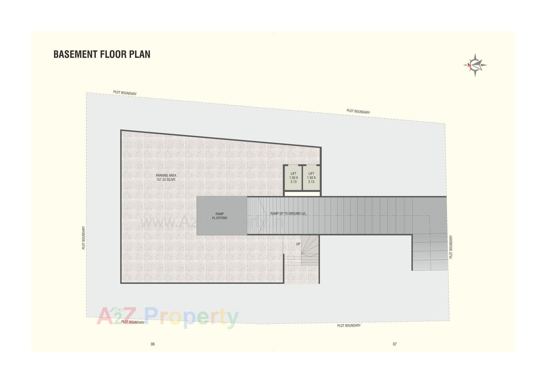 Layout of real estate project Radhe Darshan located at Gotri, Vadodara, Gujarat