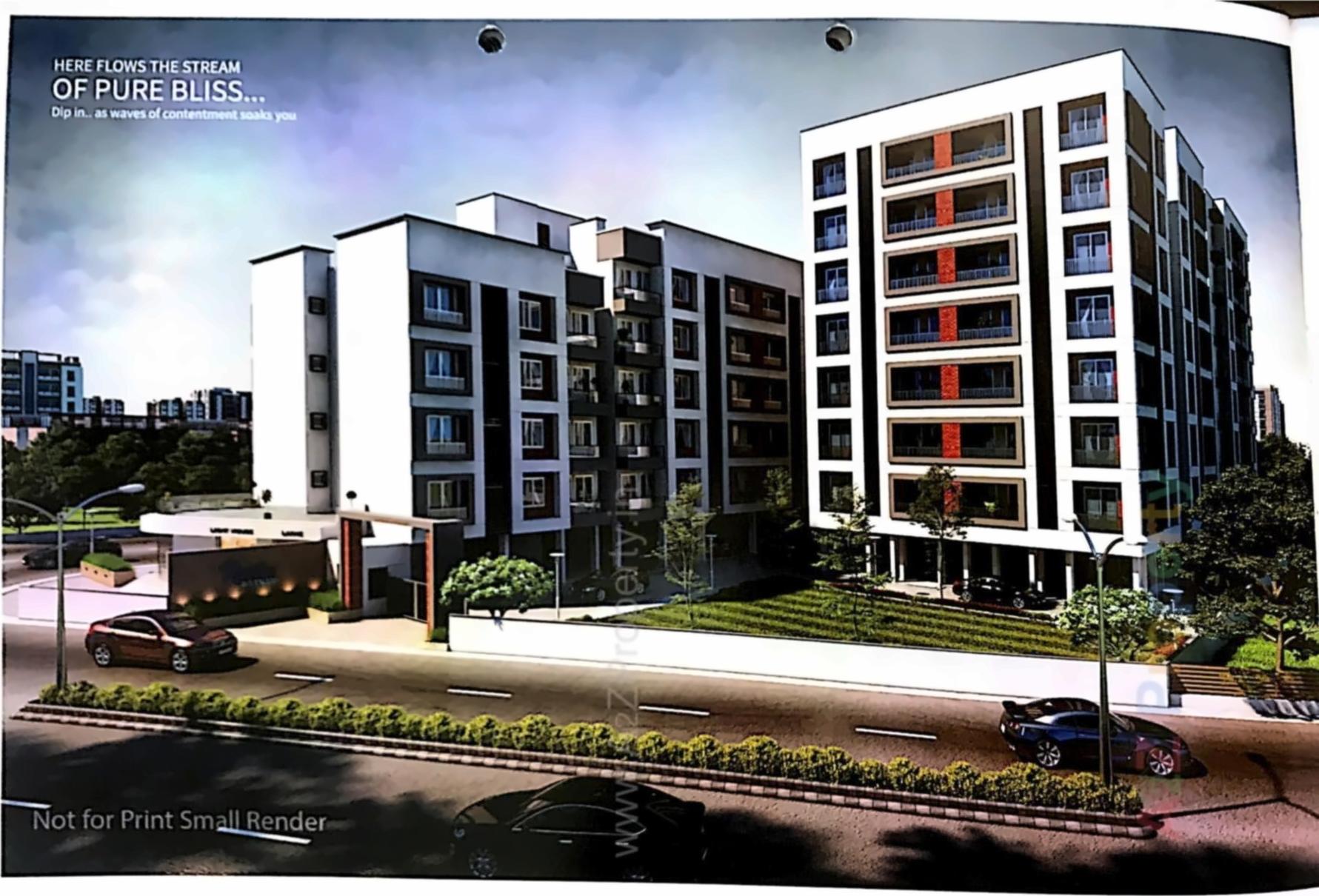 3D Elevation of real estate project Radhe Ratnam located at Vadodara, Vadodara, Gujarat