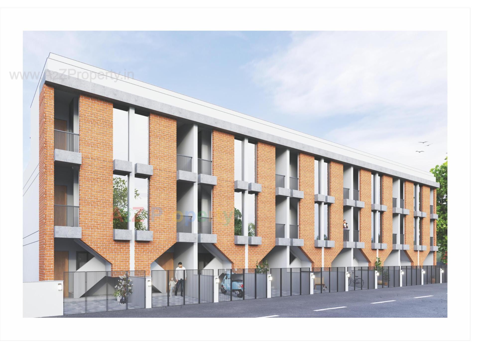 3D Elevation of real estate project Radhe Residency located at Karodia, Vadodara, Gujarat