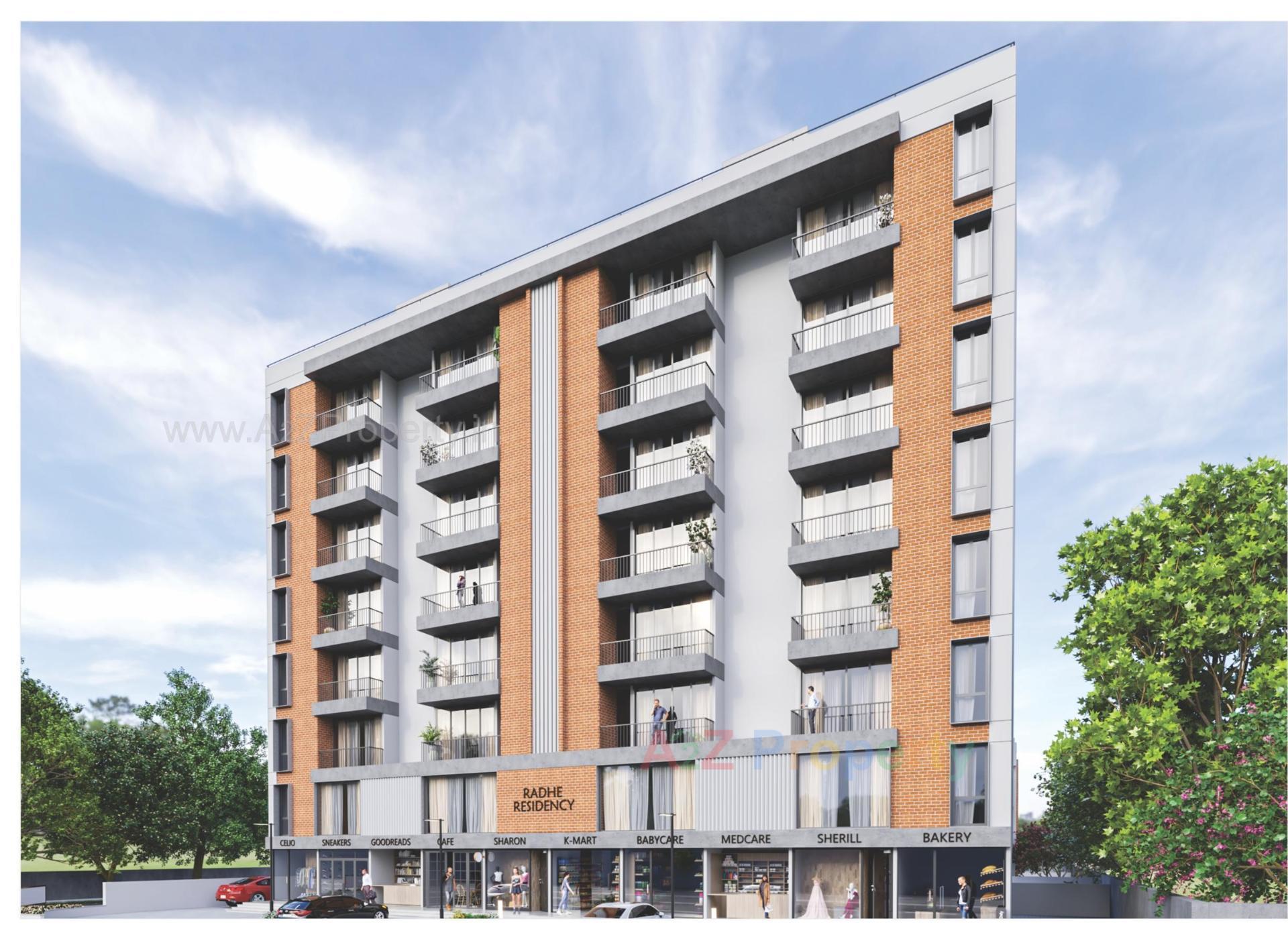 3D Elevation of real estate project Radhe Residency located at Karodia, Vadodara, Gujarat