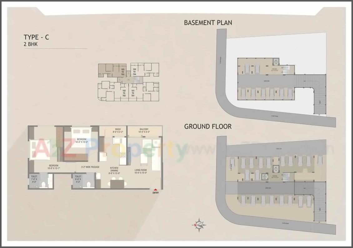 Layout of real estate project Radhe Shyam Residency located at Gotri, Vadodara, Gujarat