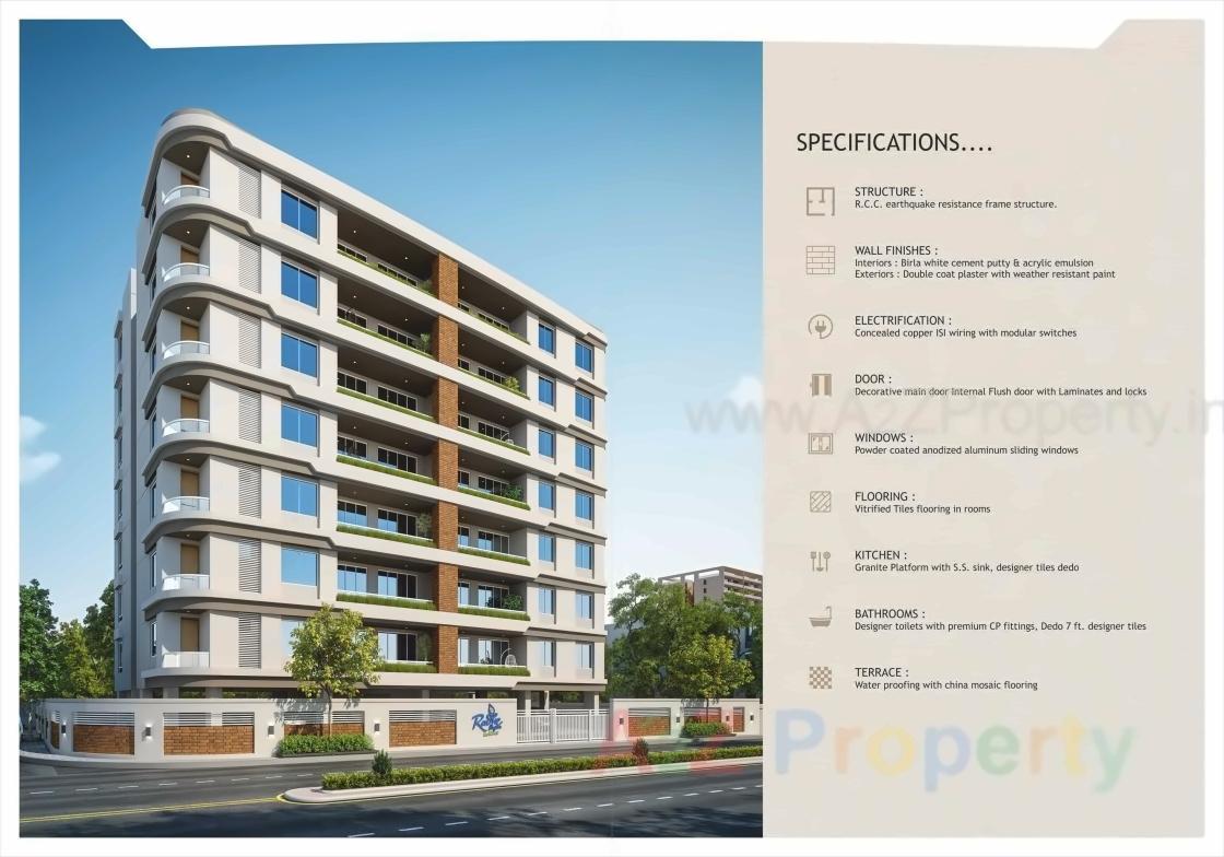 3D Elevation of real estate project Radhe Shyam Residency located at Gotri, Vadodara, Gujarat