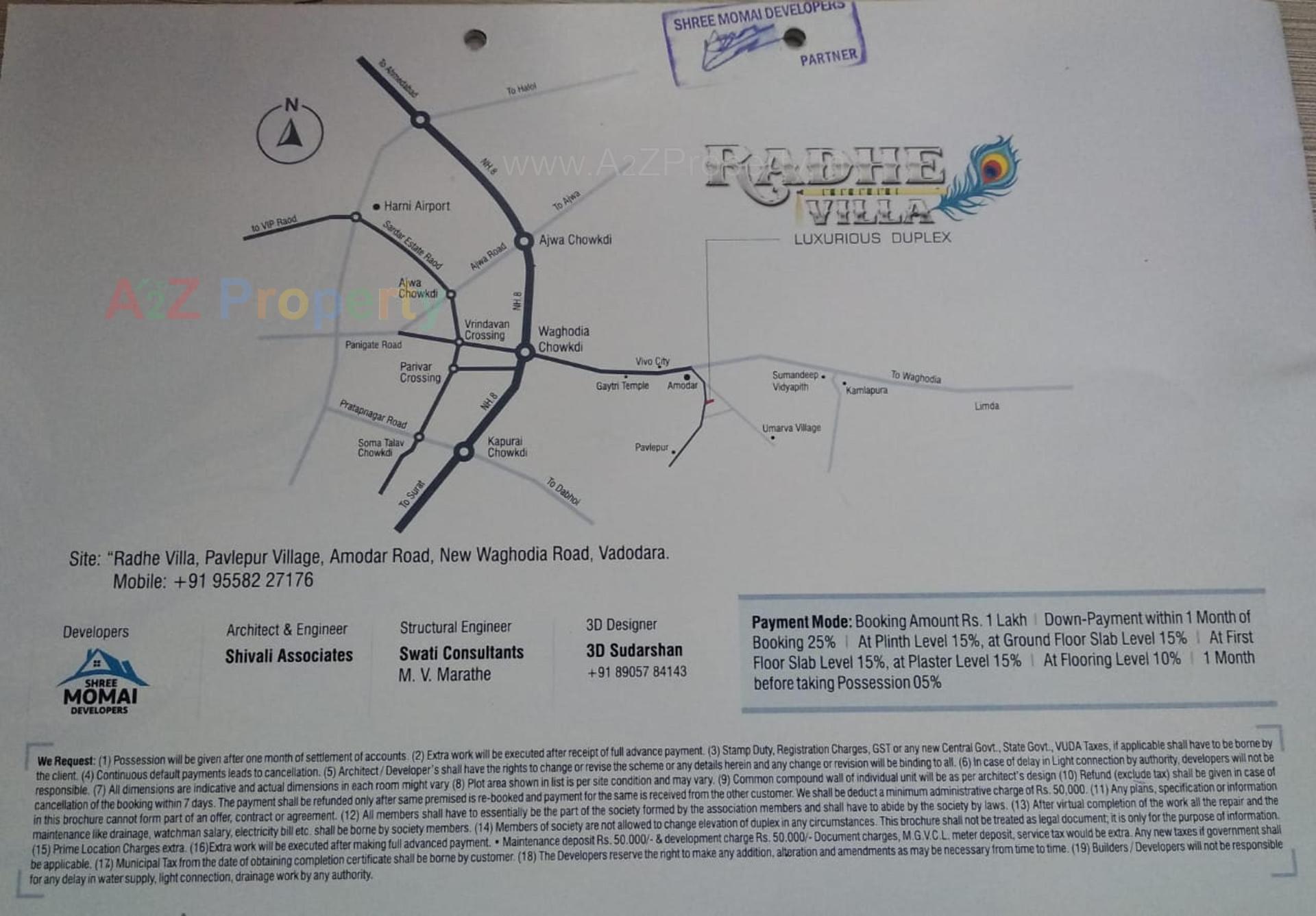  of real estate project Radhe Villa located at Pavlepur, Vadodara, Gujarat