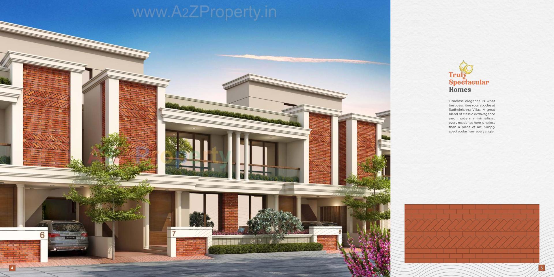 3D Elevation of real estate project Radhekrishna Villa located at Kapurai, Vadodara, Gujarat