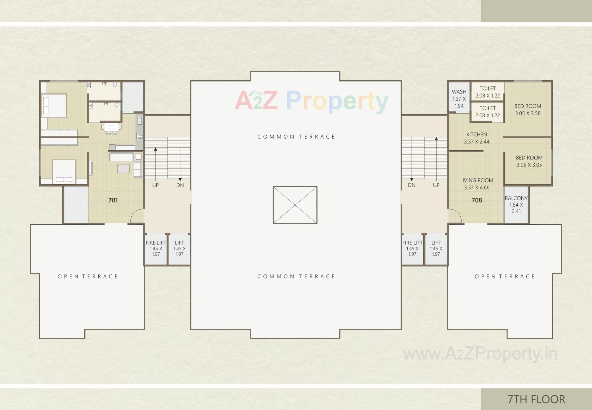 Layout of real estate project Radhey Heights located at Manjalpur, Vadodara, Gujarat