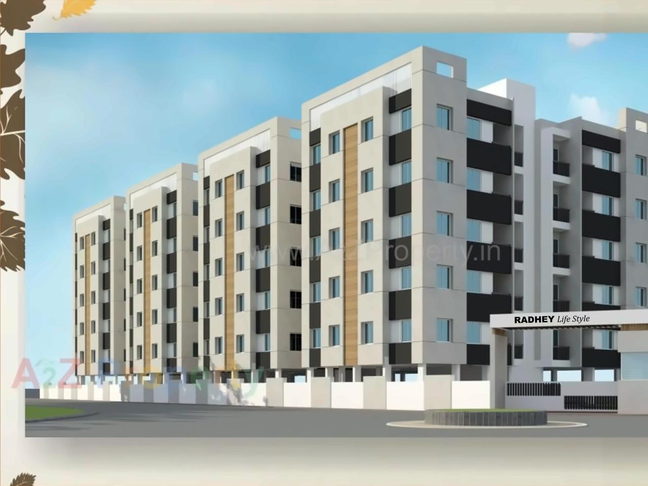 3D Elevation of real estate project Radhey Life Style located at Koyli, Vadodara, Gujarat