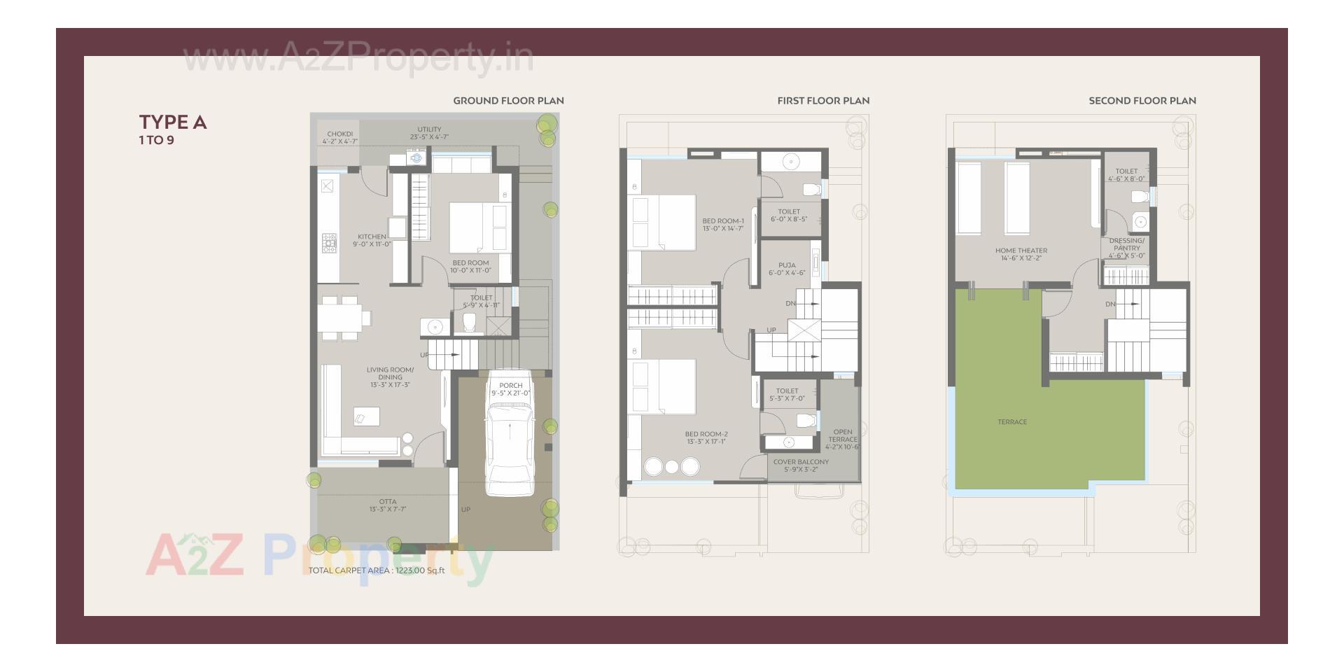 Layout of real estate project Radhika Bunglows located at Bapod, Vadodara, Gujarat