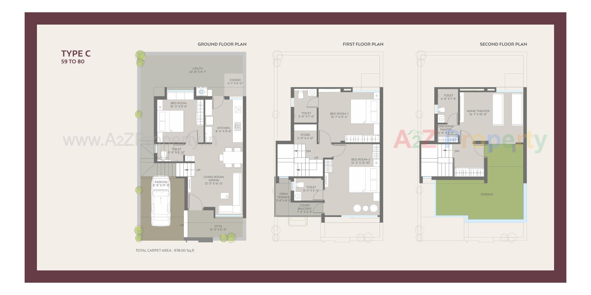 Layout of real estate project Radhika Bunglows located at Bapod, Vadodara, Gujarat