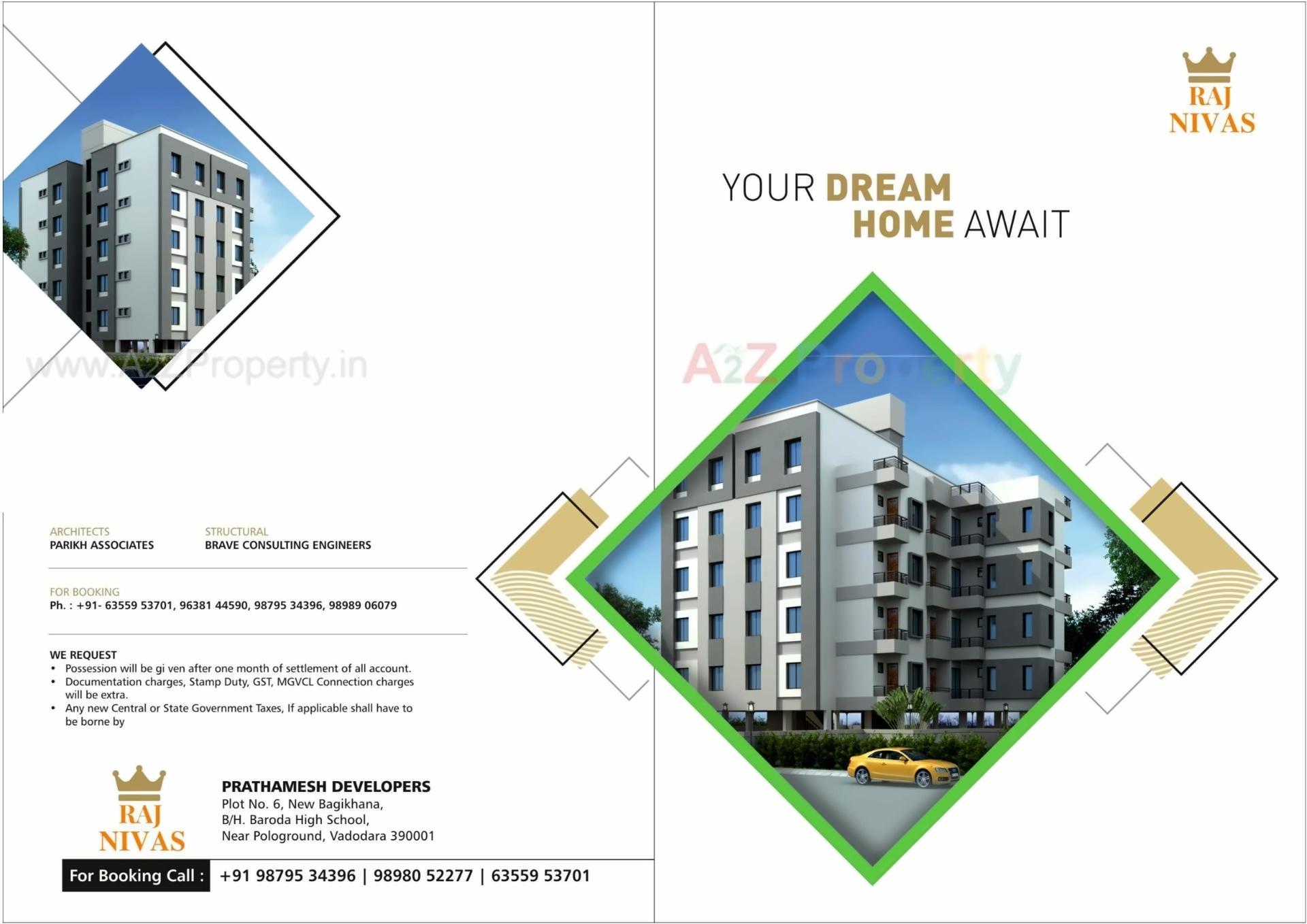  of real estate project Raj Niwas located at Kasaba, Vadodara, Gujarat