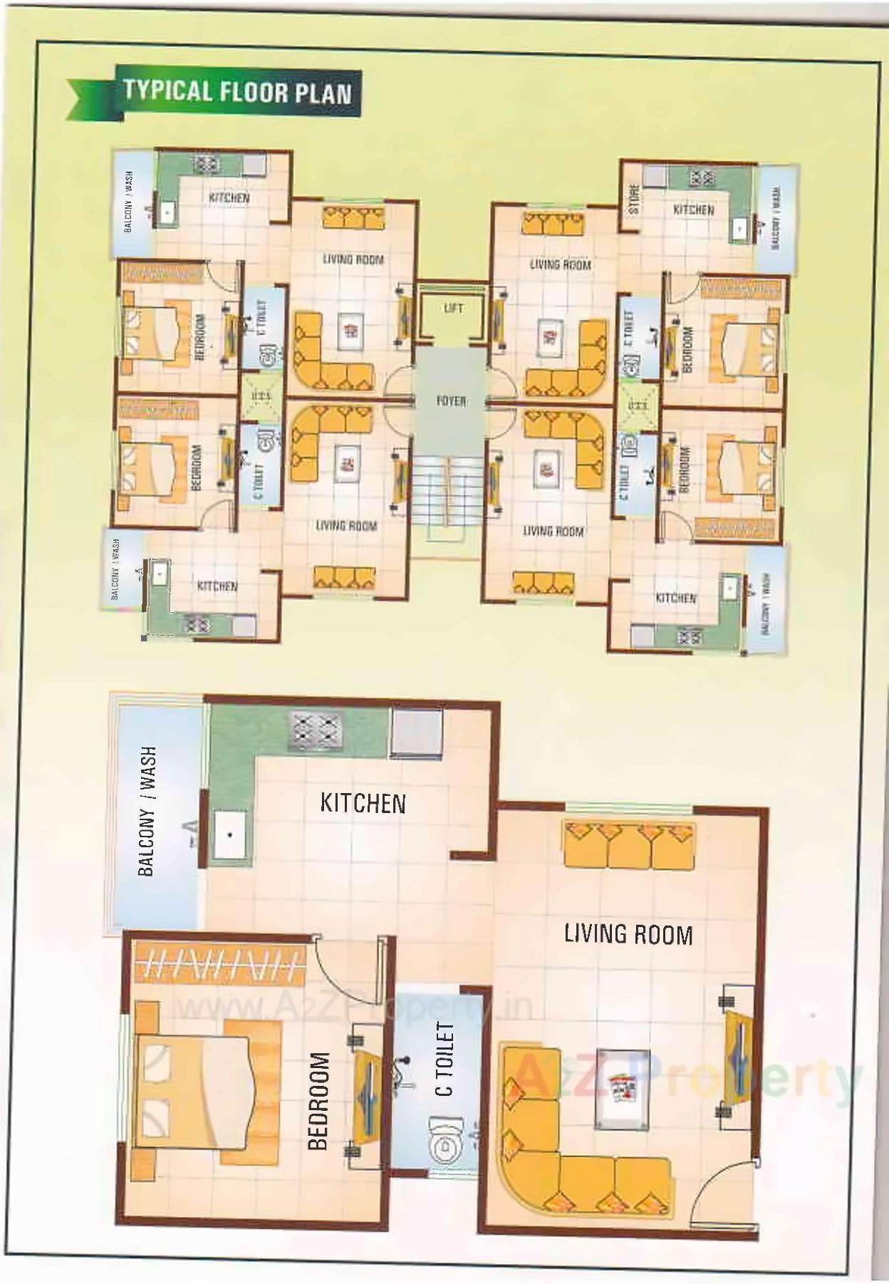 Layout of real estate project Rajab Complex located at Kasba, Vadodara, Gujarat