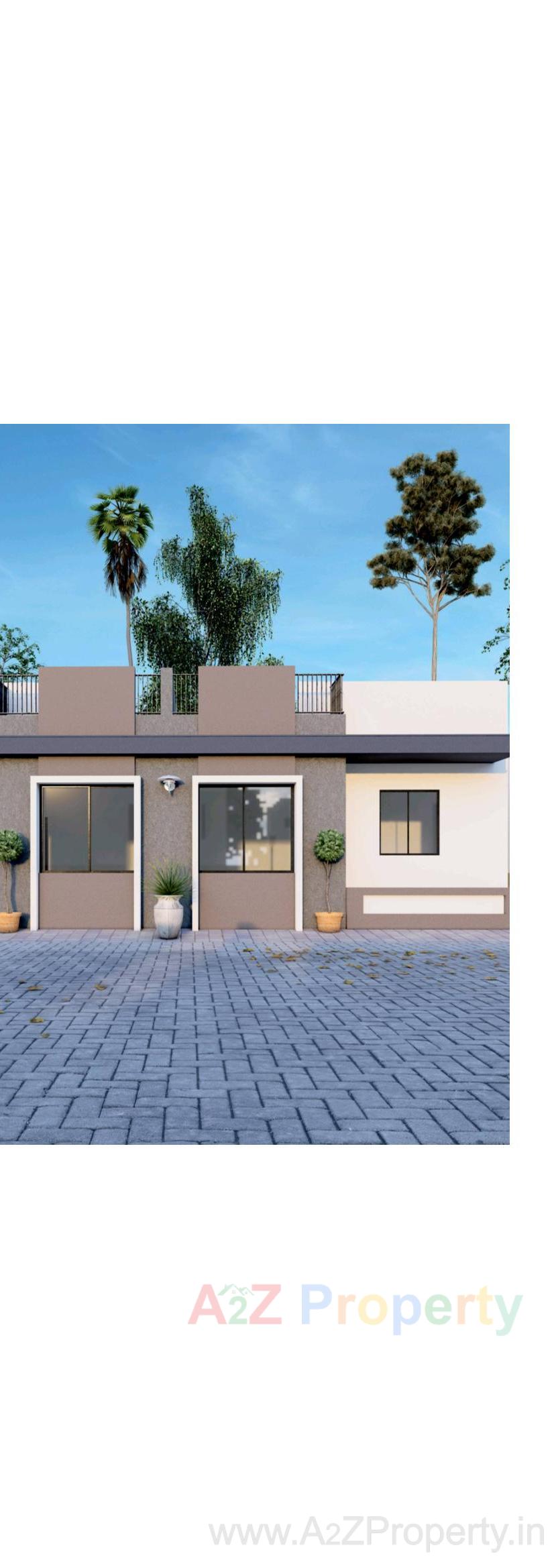 3D Elevation of real estate project Rajipo Residency located at Karjan, Vadodara, Gujarat