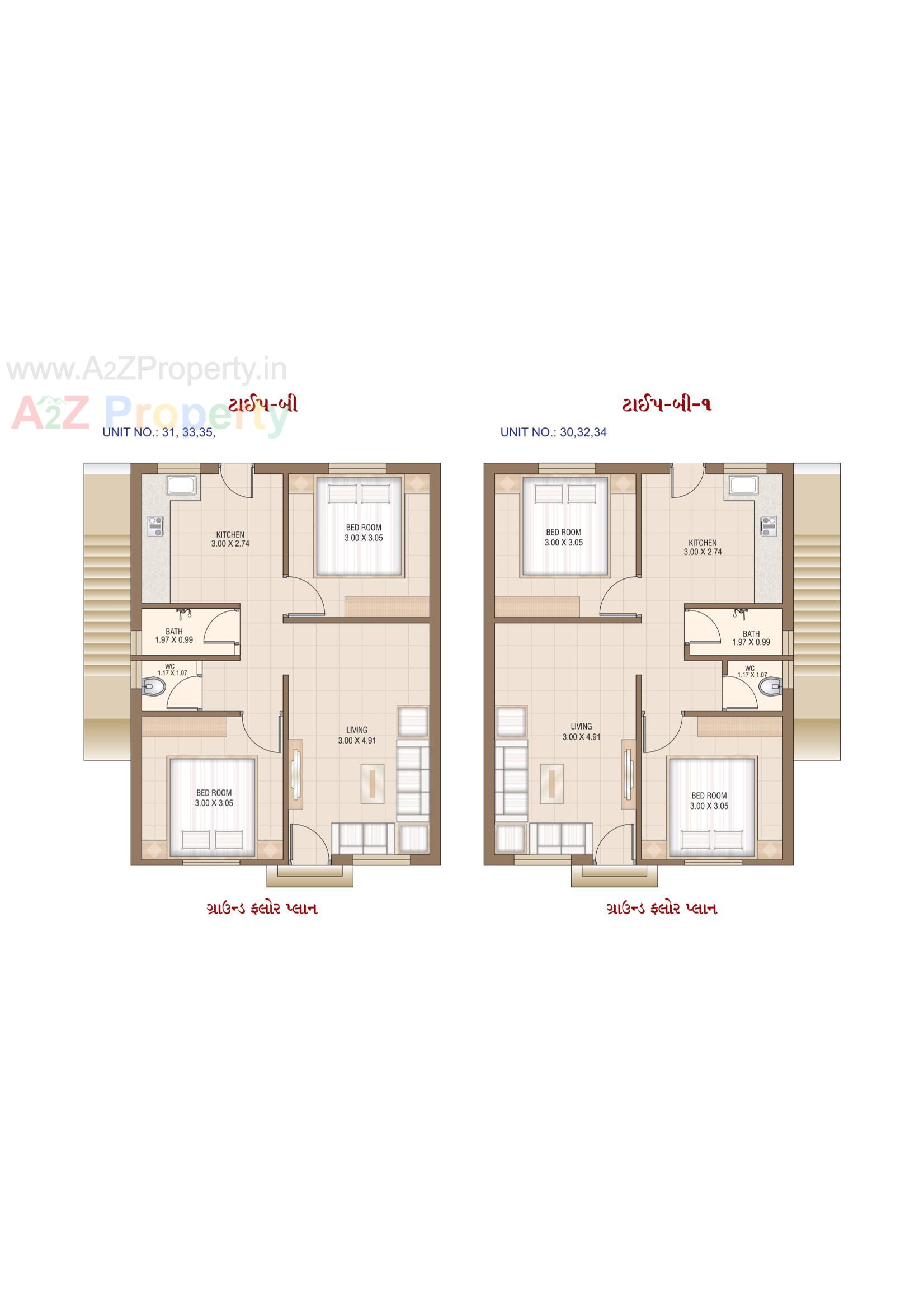 Layout of real estate project Rajipo Residency located at Karjan, Vadodara, Gujarat