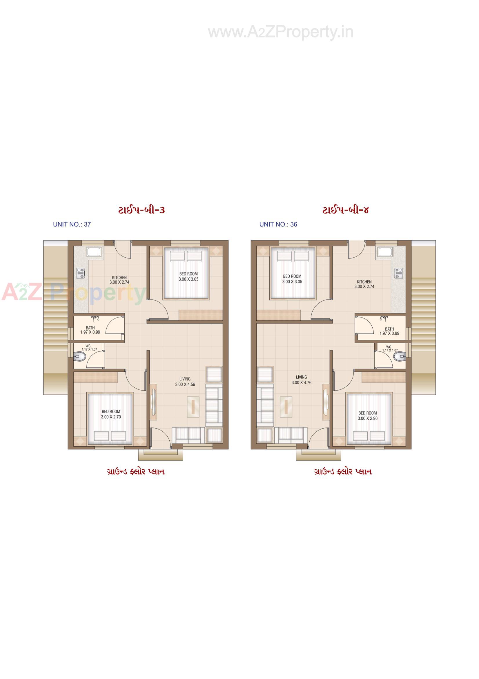 Layout of real estate project Rajipo Residency located at Karjan, Vadodara, Gujarat
