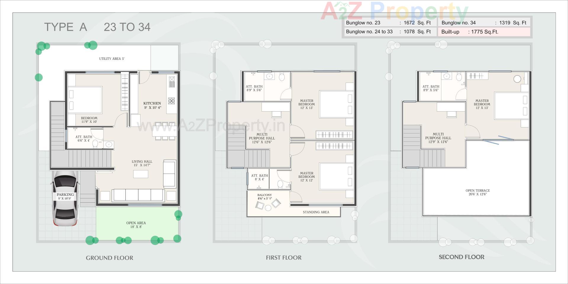 Layout of real estate project Rajlaxmi Darshan located at Ankhol, Vadodara, Gujarat