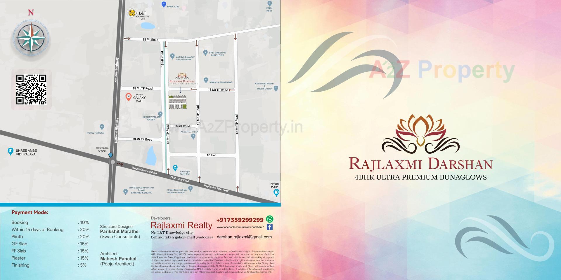  of real estate project Rajlaxmi Darshan located at Ankhol, Vadodara, Gujarat