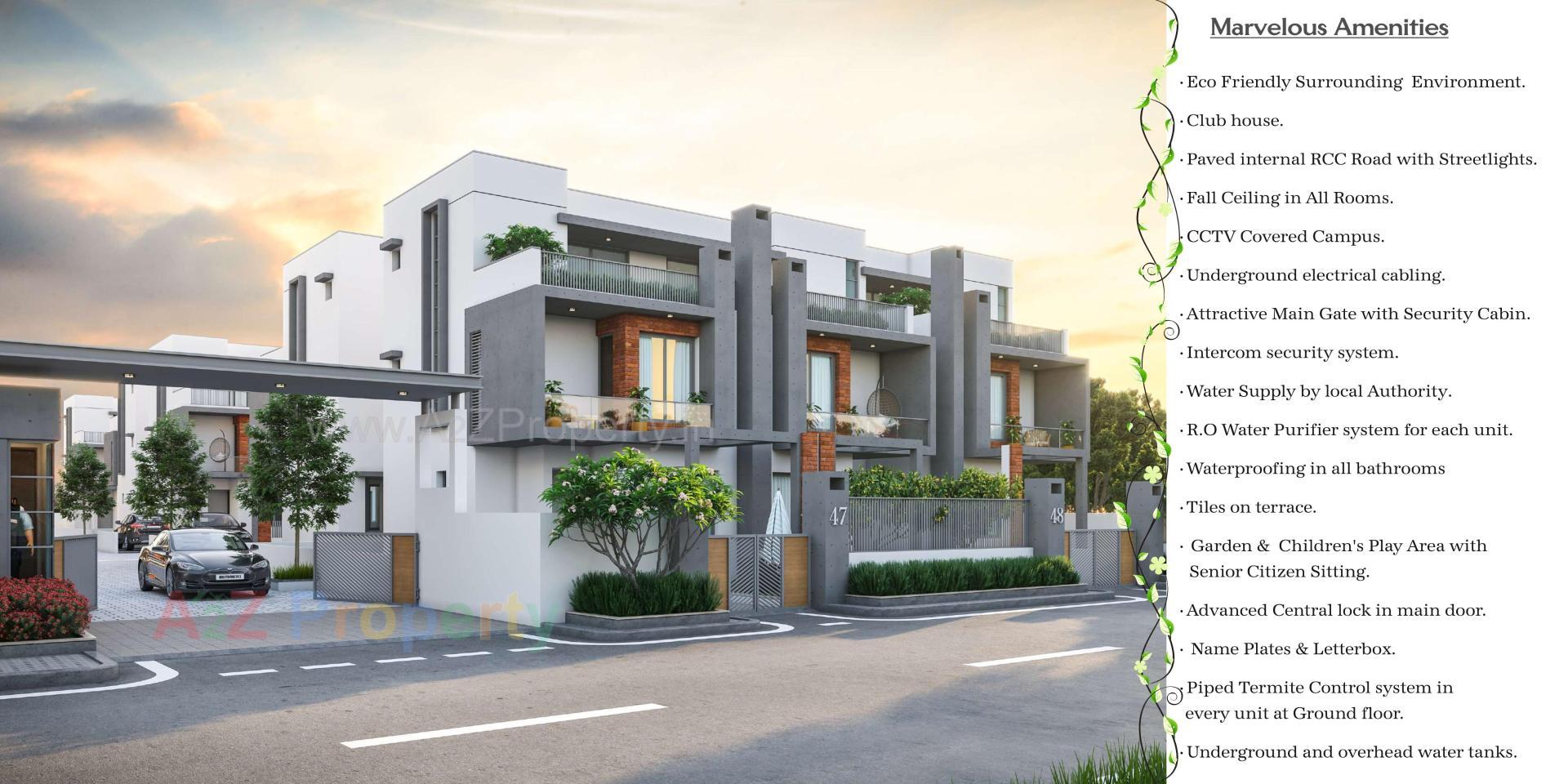 3D Elevation of real estate project Rajlaxmi Darshan located at Ankhol, Vadodara, Gujarat